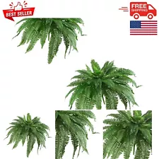 Realistic 48-Inch Green Boston Ferns, Set of 2 for Effortless Home Decoration