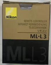 Nikon Wireless ML-L3 Remote Shutter Release For D7500 D750 D3400 D3300 3200 5500