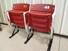 Crimson Tide, U. of Alabama - Stadium Seats - CRIMSON plastic, WHITE arms