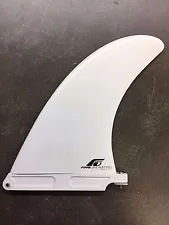 8" Molded Composite Longboard, SUP surfboard Fin White