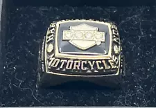 Josten's 10k Gold Diamond Harley Davidson Motorcycle Ring Sportster 1200 XLH