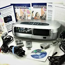 Projector Epson Powerlite Rich Color Multimedia HDTV EMP-S1H 1400 LUMENS S1