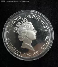 21.38 Grams - Sterling Silver British Virgin Islands $25 Coin