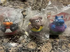 Hasbro Weeble Wobbles Lot (3) Wendy’s 2004! Penguin Hippo Elephant