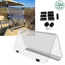 Clear Folding Golf Cart Windshield Clear Acrylic For Club Car DS 89 1982-2000.5