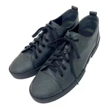 Used With box LOUIS VUITTON Monogram Canvas Match up Line Low Shoes Navy 2