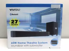 Vivitar 60w Home, Soundbar With Subwoofer. Theater System. BRAND NEW