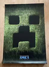 Minecraft The Movie Authentic Teaser Movie Theatre Poster DS Original 27”x40”