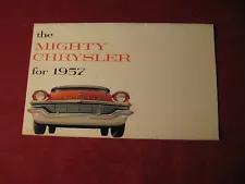 1957 Chrysler Sales Brochure Booklet Catalog Original