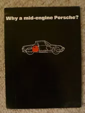 1970 Porsche 914 "Why a mid-engine Porsche?" Brochure Black - RARE!! Awesome