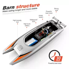 High Speed Racing Boat 2 Channels Dual Motor Remote Control Boats for Kids