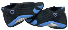 2006 Jordan 14 Retro Black University Blue 311832-041 Restoration Beaters Sz 11