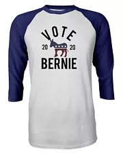 Retro Vote Bernie Sanders 2020 Bernie For President Quarter Sleeve Raglan TShirt