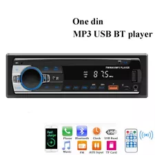 12V Car Radio 1 Din Automotive Multimedia Dual USB TF MP3 Player Bluetooth AUX