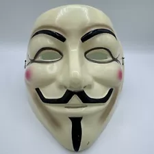 V for Vendetta Mask - Anonymous - Guy Fawkes - Flesh - Plastic Costume Accessory