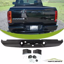 Black Rear Step Bumper Assembly For 2004-2008 Dodge Ram 1500 2500 3500 HD