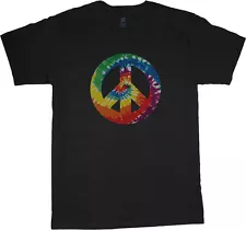 tie dye peace sign t-shirt men's size peace love hippie tye dye shirts for men