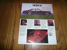 1975 Chevrolet Nova Sales Brochure - Vintage