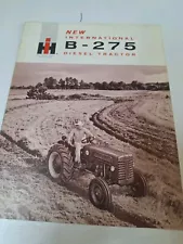 Vintage International IH B-275 Diesel Farm Tractor Sales Advertising Brochure