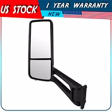 For 2012-2020 Peterbilt 579 Door Mirror Black Left Driver Side Power Heated (For: 2020 Peterbilt 579)