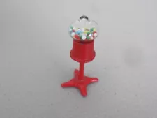 Mini Red Gumball Machine Dollhouse Miniature Gumball Machine Tiny Toys 1.5"