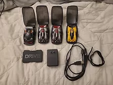 Anki Drive Cars And Charging Pods Lot Of 4 - Boson, Kourai & Corax + Goods