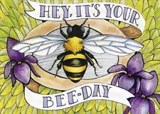 Tree-Free Greetings Bee-Day Birthday Card