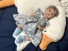 20" Full Body Solid Silicone Reborn Doll with Open Eyes/Wet System