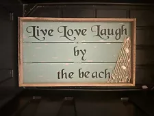 Live Love Laugh By The Beach Wall Decor