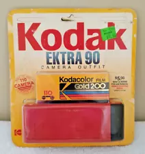 VTG 1986 Kodak Ektra 90 Camera Outfit 110 Cartridge Film New Old Stock