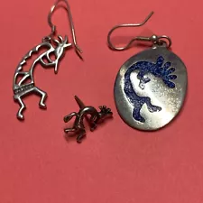 Sterling Silver 925 Southwest Style Dancing Man Single Earring Lot