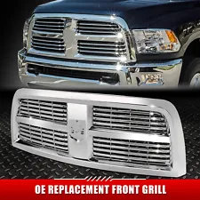 [Horizontal Slats] For 10-12 Dodge Ram 2500 3500 Front Grille with Badge Slot