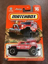 Matchbox Jeep Wrangler Superlift Red NEW 70th anniversary