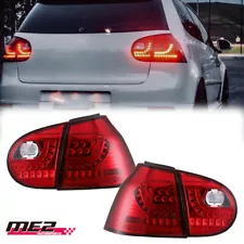 LED For 2006-09 Volkswagen VW GTI Rabbit Golf MK5 Tail Lights Rear Brake Lamps