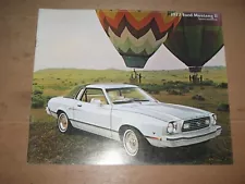 FORD MUSTANG-II 1977 DEALER SALES BROCHURE (12) pages 1977 models & misc.