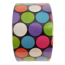 Duck Brand Decorative Duct Tape ~ Multicolored Polka Dots ~ 1.88 x 10 Yards