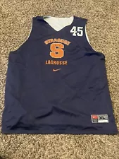 Nike Team Syracuse Lacrosse Reversible Tank Jersey #45 Adult XL Blue White