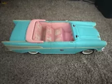 New ListingVintage BARBIE Turquoise 1957 Chevy Bel Air Convertible Car  For Parts As Is