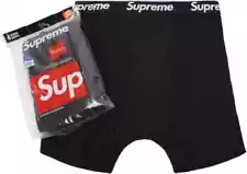 Supreme x Hanes Boxer Briefs Size 2XL Black 4 in 1 pack