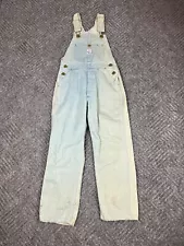 Vintage Pointer Brand Boys Denim Overalls Size 24x21 USA Light Wash NOS