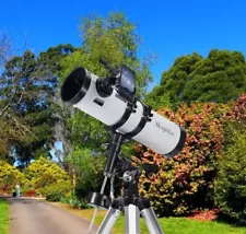 5 inch 130 mm 650 Reflector Newtonian astronomical telescope EQ3 Los Angeles US