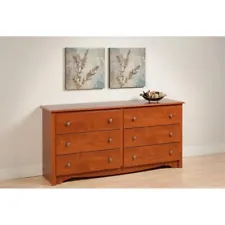 Cherry Monterey 6 Drawer Dresser