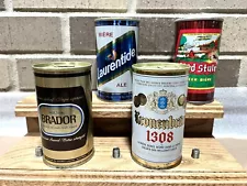 Group Of (4) Different Beer Cans From Canada