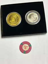 Rare Stardust $1 Casino Chip Las Vegas & Harrah's Laughlin $1 & $5 Set Free P&H