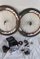 Zipp 808 Carbon Tubular Powertap Wheelset And Accessories