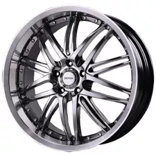 V55-886520S 18x8 5x114.3 +20 74.1CB Verde Kaos Hyper Silver & Mach. (Set of 4)