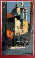 Venice Cityscape by Mher CHATINYAN, Oil Original Painting ARMENIAN Artist