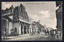 CEYLON Sri Lanka 1910s Hindu Temple in Colombo. Street View