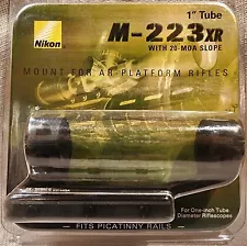 Nikon M-223XR Scope Mount Picatinny Rail 1" 20MOA Brand New In Box