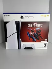 Sony PlayStation PS5 Slim Disc Edition 1TB Console Marvel's Spider-Man 2 Bundle